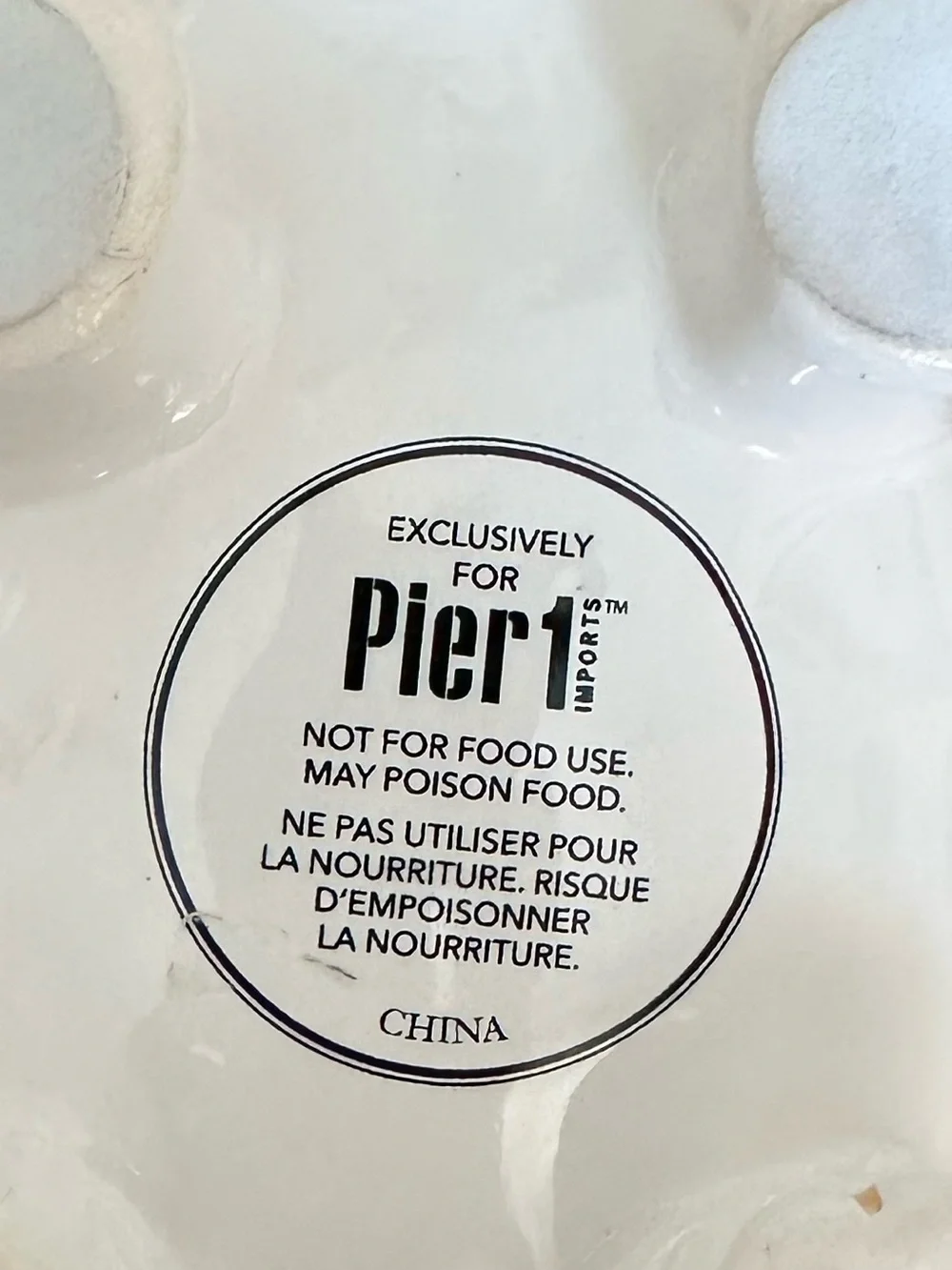 Pier 1 white ceramic